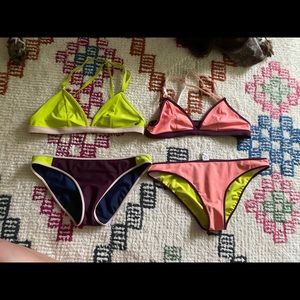 Lululemon Surf to Sand Triangle Bikinis 6/8